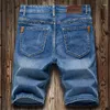 Männer Jeans 2023 Sommer Dünne Denim Shorts Business Casual Mode Lose Stretch Allgleiches Männliche High-End-Marke Fünf-punkt Hosen