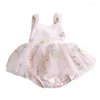 Abiti da ragazza Tuta da bambina Tuta estiva in tulle Abito a rete Baby Princess Drop