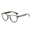 Sonnenbrille 2023 Nachahmung Holz Kreis PC Presbyopie Brille Rahmen Unisex Frühling Lesen Optische Linsen Für Männer