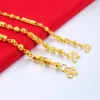 Fashion Concise Style 6/7/8mm Big Jewelry for Men Vieam Alluvial Gold Necklace