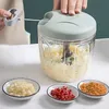 Herramientas de frutas y verduras 500900ml Prensa de ajo Picadora de carne manual Picadora de ajo Rotat Cortador de verduras Trituradora Cortador de cebolla Cocina Accesorios de cocina 230714