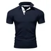 Men's T Shirts Mens Summer Fashion Short Sleeved Shirt Tops Button Lapel Baggy Henley-Shirt Slim Fit Tee Casual Daily Wear Male Clothes
