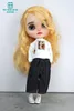 Dollskläder för dockor passar Blyth Azone OB22 OB24 Fashion Sweater Jeans 230714