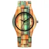 SHIFENMEI Watch Colorful Bamboo Atmosphere Watches Natural Ecology Carbonization Simple Quartz Wristwatches276S