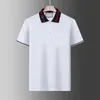 Luksusowy Europa Paris Patchwork Męska koszula polo moda męska koszulka Męska T-shirt Casual Men Medusa Cotton Luxury Polom-3xl