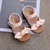 Sandaler Girls Fashion Princess Classic Baby Girl Kids Summer Children Sweet Shoes Soft 21 30 Bow Knot 230714