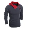 Men's Sweaters Discount Fashion Slim Fit Casual Sweater 4-color Dropped Transport Winter Warm Hooded Top