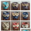 Garden Decorations Lovely Succent Plant Pot Ceramic Owl Shapes Cactus Flowerpot Handmade Flower Planter For Home Desktop Gifts 3 8Fm Dhx8Q