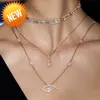 Messiika LUCKY EYE ketting voor vrouw sieraden ontwerper diamant Sterling Zilver Verguld 18K officiële reproducties Nooit vervagen cadeau voor vriendin 010