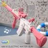 Sand Play Water Fun M416 Automatisk Electric Gun Summer Storkapacitet Water Beach Outdoor Water Fight Swimming Pool Children's Toys Gifts 230714