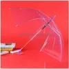 Parasol Colorf przezroczysty długi uchwyt parasol Maticbow Waterproof 8 Bone 4 R2 Drop dostawa domowy ogród gospodarstwa domowego DHS9I