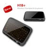 Tastiere H18 Mini Full Touch Screen 2.4GHz Air Mouse Touchpad Tastiera wireless retroilluminata Plug and Play Tastiera QWERTY intelligente per IPTV 230715