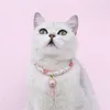 Collares de perro estilo japonés hecho a mano ajustable mascotas gato algodón suave cachorro gatito Collar con colgante de la suerte Collar suministros para mascotas