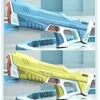 Песчаная игра с водой Ful Electric Automatic Water Store Gun Toys Portable Children Summer Beach Bight Fintasy Fantasy Toys for Boys Kids Game 43 см 230714