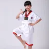Gymkläder barn taekwondo uniform pojke uniformer barn karate judo tjej kostym dobok tkd hög kvalitet