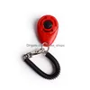 Dog Training Obedience Pet Click Clicker Agility Trainer Aid Supplies With Telescopic Rope Jllquu Eatout 592 S2 Drop Delivery Home Dhcw1