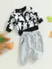 Kleidungssets Baby Mädchen Kleid Set Kurzarm Rundhals Kürbis Print Tutu mit passendem Stirnband Halloween Outfit