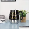 Mugs New Matic Self Stirring Magnetic Mug Creative Stainless Steel Coffee Milk Mixing Cup Blender Lazy Smart Mixer Thermal 20211228 Dhz02