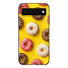 Per Google Pixel 6 Case Pro Pixel6 6Pro Soft Funda Black Tpu Case ChoColate Food Package