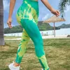 Aktiva byxor Kvinnor Hög midja sömlösa leggings leende konturträning Gym Yoga Tights