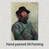 Landschaftsbild auf Leinwand, Porträt von Poly Fisherman in Kervillaouen, Claude Monet Gemälde, impressionistische Heimdekoration
