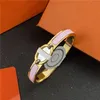 Beaded New pig nose hard bracelet gold ladies rose gold gift mens designer titanium stainless steel couples fashion jewelry bracelet multiple colors to choose from.