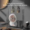 Electric Fans Portable Desktop Fan Multifunktionell LED Light Home Foldbara Rotertable Fans Speed ​​Mini Fan USB -laddningsbar kylcampingfläkt