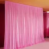 3x6M/10x20ft Ijs Zijde Elegante Bruiloft Achtergrond Gordijn Drape Levert Eenvoudige Gordijnen Achtergronden Party Event Hotel Hall Decor