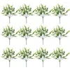 decoratieve bloemen realistische herbruikbare kunstmatige eucalyptus met stengel 12 stks/set niet-verwelken faux groene planten voor huisdecoratie nee