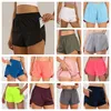 womens Yoga Outfits High Waist Shorts Exercise Short Pants Fitness Wear Girls Running Elastic Adult Pants Sportswear Prevent Wardrobe Malfunction Loose