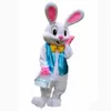 2018 Factory direct PROFESSIONAL EASTER BUNNY MASCOT COSTUME Bugs Rabbit Hare Adult Fancy Dress Cartoon Suit2748