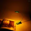 Lampes de table Led lecture livre lumière pour étudiant étude Portable Usb Rechargeable nuit sommeil bureau lampe de chevet Mini Clip