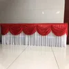 3M Wedding Tacdrop ​​Curtain Swag Tassel Ice Silk Swag Drape Curtain Valance Stable Stanek Party Bankiet wystrój