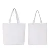 Storage Bags Diy White Tote Canvas Bag Sublimation Blank Rec Handbag Fixed Single Shoder Strap Pouch Outdoor Shop 6 5Mj G2 Drop Deli Dhtbg