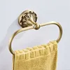 Полотенце кольца с антикварным полотенцем кольцо винтажное латунное роскошное бронзовая ванная комната для бассейна держатели полотенец на стенах