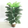 90cm 39 Cabeças Plantas Tropicais Grandes Palmeiras Artificiais Falsas Monstera Seda Folhas de Palmeiras Falsas Folhas de Plantas Para Decoração de Jardim 290W