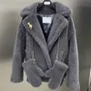 Manteau en laine pour femmes Designer Cardigan Veste Marque de luxe Manteau en laine Col en V Max Hiver Chaleur Peluche Cachemire Épais Parka Manteaux