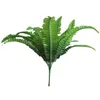 Decorative Flowers 2pcs 18 Heads Artificial Persian Leaves Shrubs Simulation Greenery Plant Bushes Home Garden Office Decor