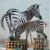 Papéis de parede zebra animal papel de parede mural estéreo rolo de papel de parede para sala de estar decoração de casa impresso po 3d murais