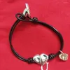 Charm Armband Armband Halsband Cupid Heart Love Silver-Plated Men and Women Par Leather Rope Christmas Gift