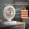 Electric Fans Portable Desktop Fan Multifunktionell LED Light Home Foldbara Rotertable Fans Speed ​​Mini Fan USB -laddningsbar kylcampingfläkt