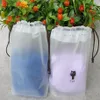 50 stks Transparante Frosted Plastic Tasje Draagbare Waterdichte Verpakking Doek Opbergtas 16 20 cm 18 25 cm 20 30cm177D