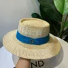 Breda brimhattar Bucket Summer Women's Straw Hat Ladies Luxury Sun Fashion Protection Beach French Panama Bump Top Raff Cap 230714