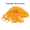 Camp Furniture Hammock Nylon Mesh Net Outdoor Sleeping Swing Portable Personal Camping Hiking Orange