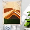 Tapisseries Dôme Caméras Paysage Tenture Murale Tapisserie Camping Lever du Soleil Peinture à l'huile Motif Coucher de Soleil Boho Tapisserie Tapis de Yoga Décor de Couchage