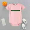 Летняя новорожденная Ромперс мальчики для девочек дизайнерская мода Pure Cotton Cttonting Dompsuit Дети комбинезоны детская одежда G00127