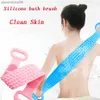 Brosses magiques en silicone Serviettes de bain Frotter le dos Boue Peeling Massage du corps Douche Épurateur étendu Peau Brosses propres Salle de bains L230704