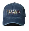 Ball Caps unisex dżinsowa czapka zmyta bawełniana baseballowa kapelusz nastolatków swobodny regulowany dla anime Grancrest Senki Cowboy