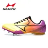 Sapatos de Segurança Saudáveis e Respiráveis Atletismo Masculino Sprint Spikes Profissional Comprimento Total Meia Distância Competição Três Saltos Salto em Altura Sapato 230714