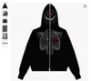 Y2k Zip up Hoodie Stars Print goth Punk Sweatshirt mannen hoodies Sport Jas Pullover Gothic Lange Mouwen Oversized hoodie jas